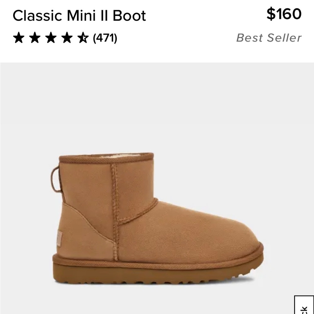 UGG Classic Mini - Chestnut Sz 8